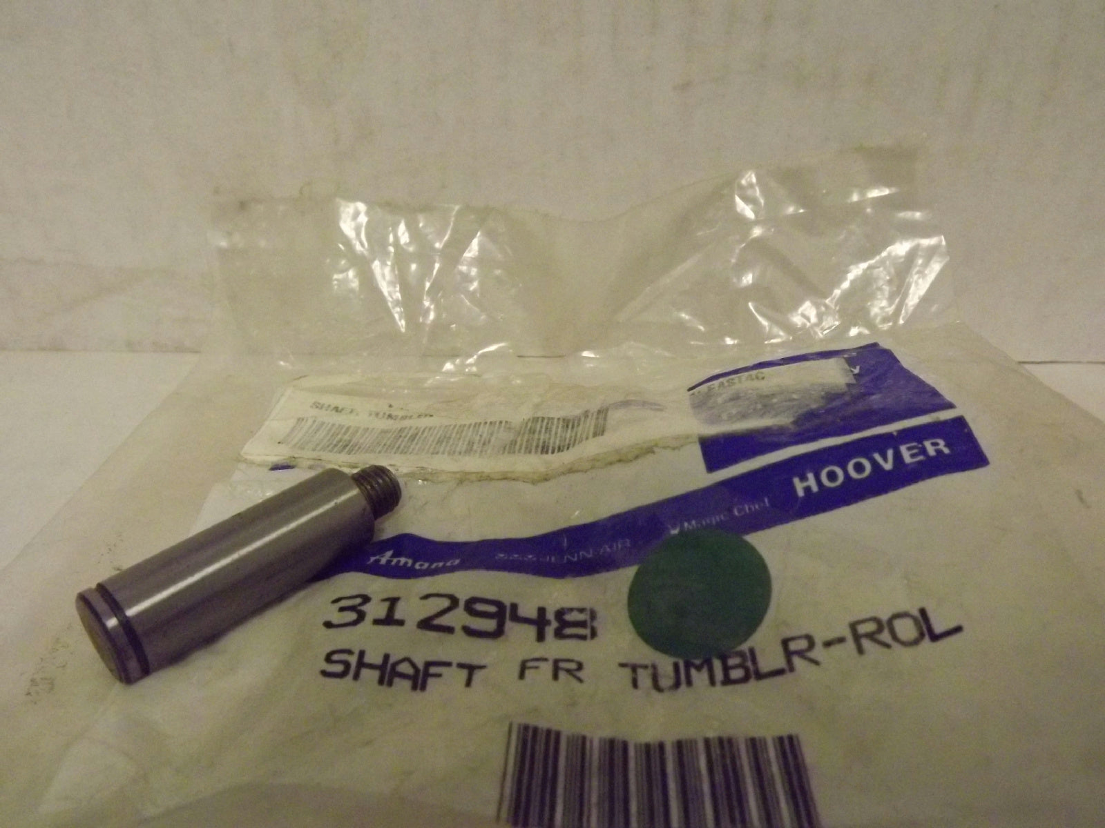 MAYTAG WHIRLPOOL DRYER 312948 SHAFT ROLLER NEW MAYTAG WHIRLPOOL DRYER 312948 SHAFT ROLLER NEW